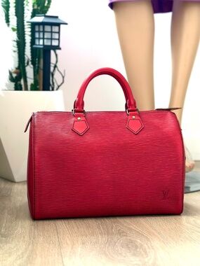 Authentic Preloved Louis Vuitton Speedy 30 Epi RED